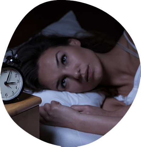 Woman suffering from insomnia